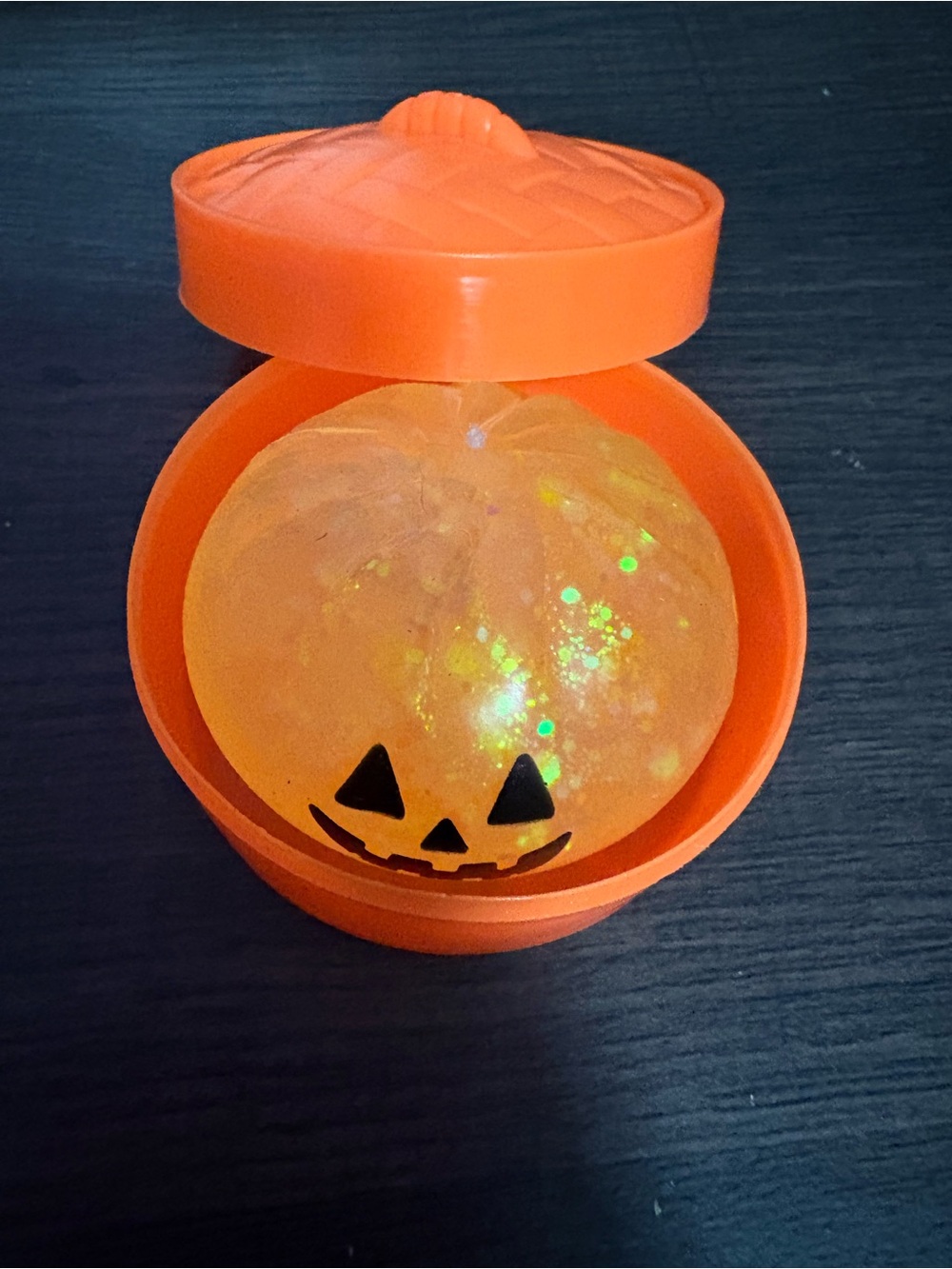 Squishy Dumpling Orange Halloween Jack-O'-Lantern